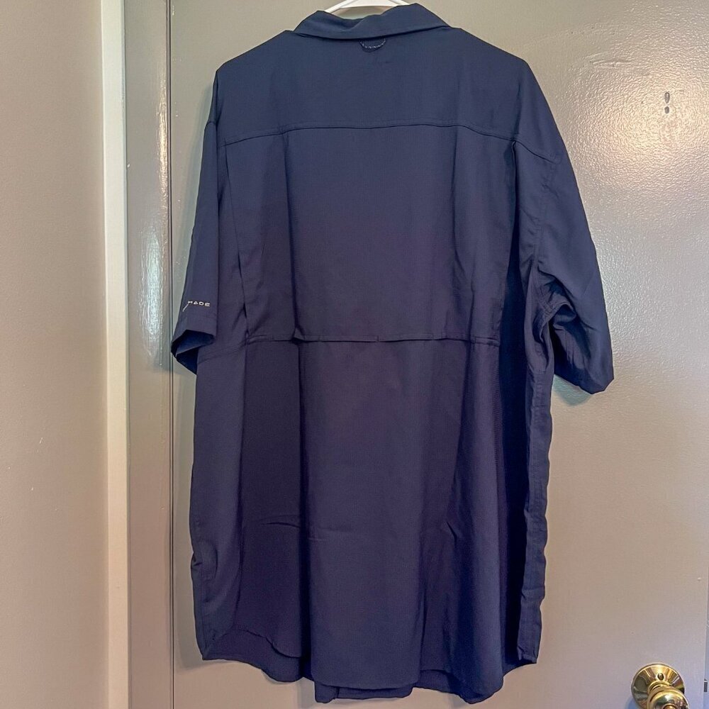 NWT Columbia Silver Ridge Utility Lite Short Sleeve Collegiate Navy Size 2XT - Picture 7 of 9